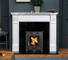 The Paros Ripon Marble Fireplace Surround Polished Polar White