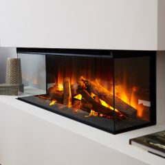 British Fires New Forest 870 Built In Panoramic LED Media Wall Electric Fire