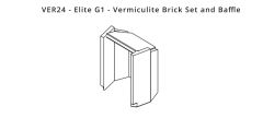 Elite G1 - Vermiculite Brick Set and Baffle