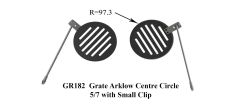 GR182 - Grate Arklow Center Circle 5/7 with Small Clip