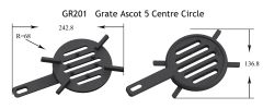 GR201 - Grate Ascot 5 Centre Circle