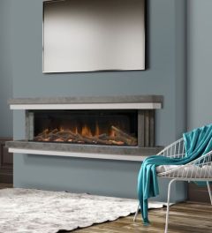 Evonic Locanda 175 Wall Mounted Electric Fireplace Suite 