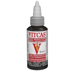 Vitcas Heat Resistant Black Rope Seal Adhesive 30ml