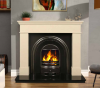 The Kos / Pisa Marble Fireplace Surround Ivory Cream