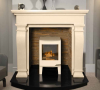 The Ravelle Marble Fireplace Surround Ivory Cream
