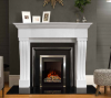 The Winchester Marble Fireplace Surround Polished Polar White 