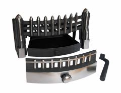 16" Castle Cast Iron Front Fret + Grate + Ashpan