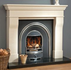 Lyonette Marble Fireplace Ivory Cream