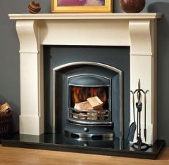 The Modern Dublin Marble Fireplace Milan Cream