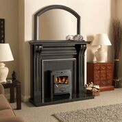 The Dublin Corbel Black Granite Fireplace Surround