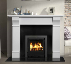 The Tara Marble Fireplace Surround Polished Polar White