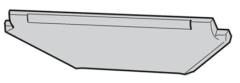 Contura 850 Classic Stove - Baffle Plate Lower
