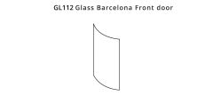GL112 Glass Barcelona Front door
