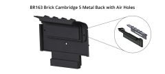 BR163 Brick Cambridge 5 Metal Back with Air Holes