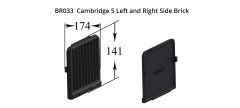 Cambridge 5 Left and Right Side - Brick