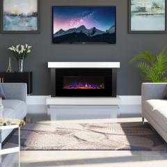 Ezee Glow Mini Zara Black Electric Fire Suite