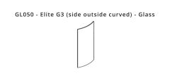 GL050 - Elite G3 (side outside curved) - Glass