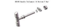 Henley Spare Parts HD100 Handle Tullamore 14 Bottom T Bar