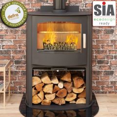 Mendip Churchill 10 Convection Logstore SE Eco Design Ready Multifuel Wood Burning Stove