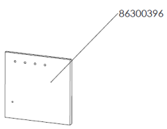 Dik Geurts Ivar 8 Low Eco Design Ready Wood Burning Stove -Rear Brick - Right [86300393]