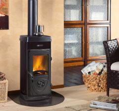 Nordica Extra Flame Super Junior Wood Burning Stove - Black