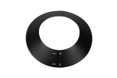 Storm Flue Collar - 6" Twin Wall Flue Pipe [150mm] Black