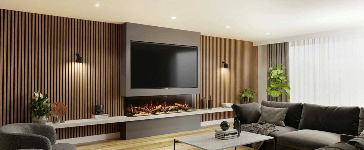 Title: Designing an Engaging Media Wall: Elevating Spaces with Stovebay's Electric Fires and Media Walls